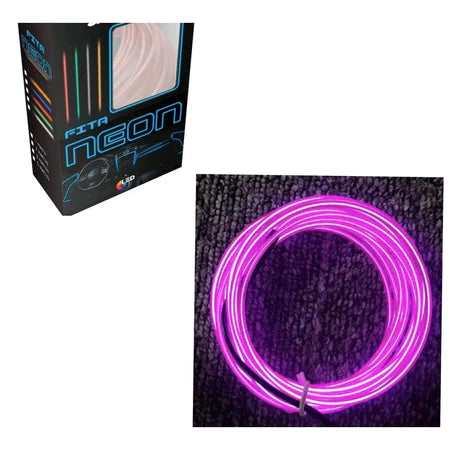 5 Metros Fita Led Veicular Interativo Com Controle