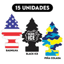 Kit 15 Cheirinho Aromatizante Para Carro Novo Cheiroso Pinheiro Sortidos